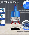 Blue XIANFENGHU diamond hole saw bit, 40mm, with diamond-grit rim and drill shank, designed for tile/stone drilling.