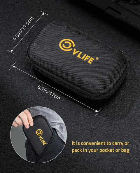 Compact case for Go-To Multi Cal Rifle And Pistol Cleaning Kit For .177, .22, 5.56mm, .223, and 17HMR fits pocket size 6.7 x 4.53 inch.