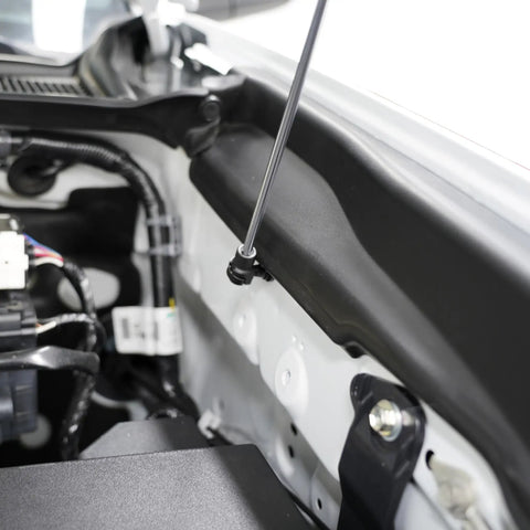 Hood Quicklift Plus System for Toyota Tacoma 2016 2023 Hood Prop Rod Eliminator Kit in engine bay