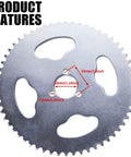 58 Tooth Rear Sprocket For 35 Chain Fits Dirt Pit Bike Go Kart Quad Buggy ATVs With 3 Mounting Holes 29mm Shaft 33mm Center To Center