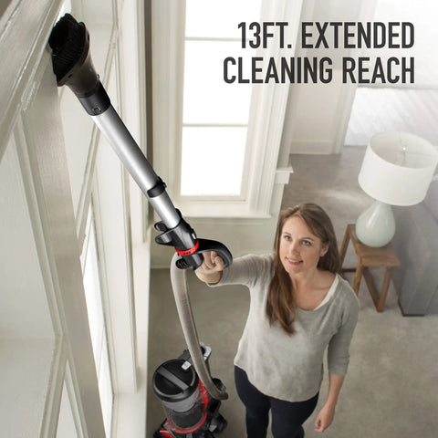 Hoover MaxLife Pro Pet Swivel Bagless Upright Vacuum With Windtunnel Tech. Powerful Multi-Cyclonic Suction Lifts Embedded Dirt For Deep Carpet And Hard Floor Cleaning. Catches Pet Hair And Allergens. Ideal For Busy Homes And Mixed Flooring Types.