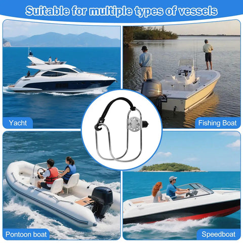 Heavy Duty Marine Grade Stainless Steel Life Buoy Holder For Boats Wall Mount Bracket Fits 24 To 30 Inch Life Preservers with four boat types