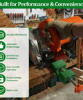 Extended Adjustable Cutting Base Guide With Upgraded Length And Clamp System For Pro Grade Precision Circular Saw Wood Cutting in use