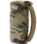 Side view of camo Pre-Filled Shooting Rest Bag For Front And Rear Gun Support Durable 500D Cordura Nylon Ready to Use Sand Bag