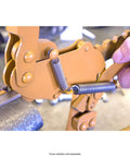 Close-up of spring on Complete Three Piece Spring Repair Kit For Goldenrod Model 400 Fence Stretcher Splicer Replacement