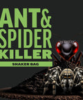 Ant and Spider Killer Shaker Bag with ant and spider illustration promoting pest control product.