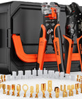 Open Barrel Spade Connector Crimping Tool Kit for 24-14 AWG, 40 Types 2.8/4.8/6.3/7.8 mm Quick Disconnects with tools and connectors