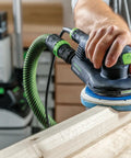 Person using Granat Profile Soft 6 Inch Sanding Discs 10 Pack For Contours Curves And Moldings With Flexible Foam Backing And Hook And Loop Attachment Half Inch Foam Core Pro Grade Detail Sanding on wooden surface