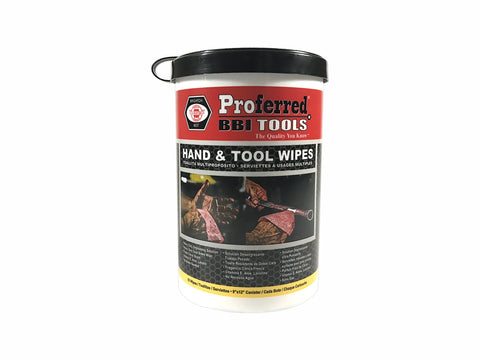 Grease Busting Heavy Duty Hand And Tool Wipes For Degreasing Hands And Work Surfaces, 82 count canister