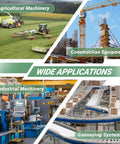 Agricultural machinery, construction equipment, industrial machinery, and conveying systems for wide applications
