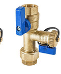DIY Friendly Tankless Water Heater Isolation Valve Kit For Three Quarter Inch Plumbing, Natural Gas Or Propane, Lead Free, Easy Install
