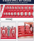 Thread Checker Kit For Bolts And Nuts With 42 Size Gauge, 19 Standard And 15 Metric Thread Gauges, Identibolt Drill Bit Gauge
