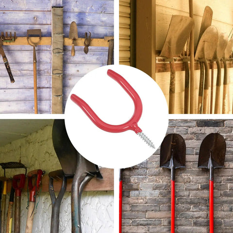 Real Deal Heavy Duty U Shaped Garage Storage Hooks For Shovels And Rakes Vinyl Siding Screw In Metal Wall Mount Hangers Built Tough As Nails To Kick Clutter To The Curb Fast
