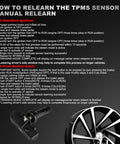 Set Of 4 Pre Programmed 315MHz TPMS Sensor Compatible With Chevy Silverado GMC Sierra Cadillac Buick Pontiac Saturn Hummer Saab Replace 13586335 13598771 13598772 Plug And Play Ready To Install Tire Pressure Sensor Kit relearn instructions