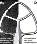 Comparison of a damaged aluminum beater and polished Stainless Steel Paddle Beater for 4.5 to 5 Qt Tilt-Head Stand Mixers