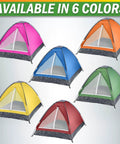 Six Two Person Camping Tent With Rain Fly And Carry Bag Ultralight Pop Up Shelter For Camping Essentials Music Festivals