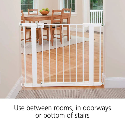 Walk Through Baby Gate For Doorways No Tools Needed Easy Install Fits 29 To 38 Inches Adjustable 28 Inch Tall in doorway
