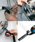 Six Pack Self Fusing Rubber Tape For Electric Cable Splicing And Pipe Water Leak Repair 1 Inch By 10 Feet 6 Rolls in use on pipes and cables