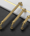 10 Pack 5 Inch Champagne Bronze Cabinet Handles For Kitchen Cabinets And Drawers 128mm Cabinet Pulls Hardware For Cupboards And Doors