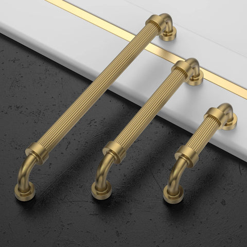 10 Pack 5 Inch Champagne Bronze Cabinet Handles For Kitchen Cabinets And Drawers 128mm Cabinet Pulls Hardware For Cupboards And Doors