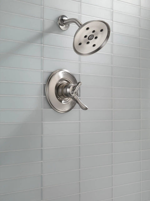 Linden 17 Series Dual Function Shower Trim Kit Stainless Steel Finish For Delta Universal Shower Valve Not Included installed