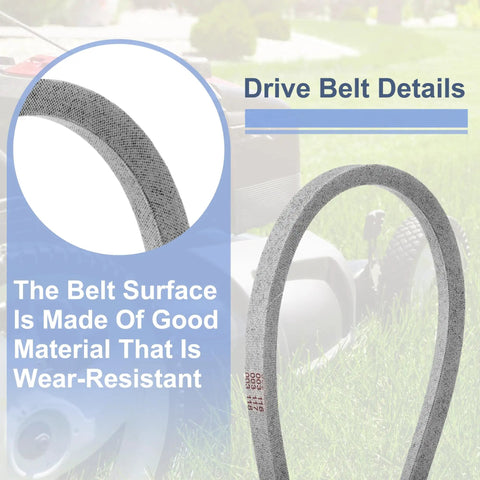 Deck Belt Replacement For Swisher ZT20050 ZT2050 ZT2250 ZT2350 ZT2452A Zero Turn Mower 3816 OE showing textured surface detail