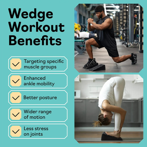 Heavy Duty Squat Wedge Block Set For Fitness Fanatics With Dope High Weight Rating Epp Foam Build used for stretching and squats.