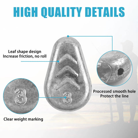 No Roll Sinker Weights For Catfish And Saltwater Fishing Flat Inline Sinkers With No Snag Slip Design Disk Coin Style Drop Weights