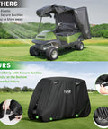 Heavy Duty Golf Cart Cover That’s Tough As Nails Fits 2 4 Or 4 Plus 2 Passenger Carts All Weather Waterproof Windproof 420D
