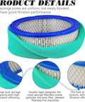 Air Filter Replacement Pack for Briggs and Stratton Vanguard V Twin Engines 16HP 18HP with pre-filter, blue rim and mesh design