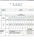 Mill certificate for 210 Piece Hastelloy C276 Hex Socket Head Cap Screw Kit With M3 To M5 Screws Nuts And Washers