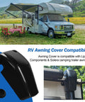 Right Side RV Awning Motor End Cap Front Cover For Solera And Lippert Components, Black Replacement Part For Solera Awnings, Durable And Easy Install