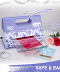 Portable Automatic A4 Die Cutting Machine with 9 Inch Embossing Kit for Card Making and Crepe Paper Flower Making Plug and Play Electric Craft Tool 110V US Plug All In One Die Cutter for Scrapbooking and DIY Projects on tabletop with floral design and accessories