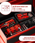 48 Piece Tool Box Organizer Tray Set With 5 Sizes, Drawer Dividers And Non Slip EVA Pads, Keeps Garage Drawers Neat