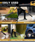 Beast Cordless Leaf Blower With 2.6Ah Battery And Charger, 6 Speed Control used for leaf, weed, and dust cleaning outdoors