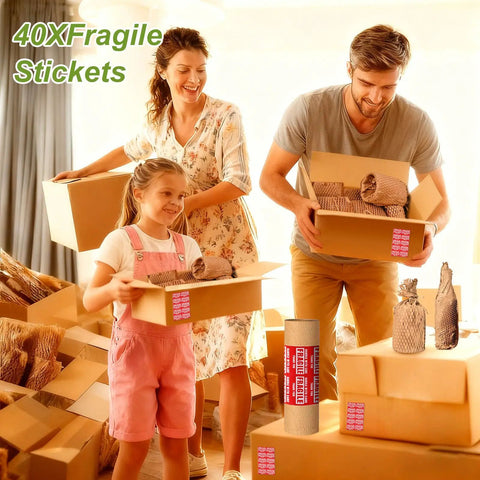 Family using Honeycomb Packing Paper 12x150 Roll Eco Friendly Recyclable Biodegradable Kraft Paper Cushioning