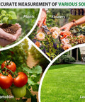 Image showing plants, flowers, vegetables, and lawn for 2-In-1 Soil pH And Nitrogen Tester Kit With Measuring Cylinder, 100 Test Strips.