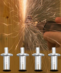 30 Pieces Aluminum Alloy Expansion Rivets Hammer Drive Expansion Rivet Knock Type Stainless Steel Rod Screws 5x11mm used in wood