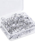 Clear 5mm Plastic Shelf Pegs 20 Pack Self Locking Clips for Kitchen Cabinets Bookshelves Closet Furniture Replacement Pins in box
