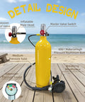 Compact 2L Scuba Tank Kit With Backpack And Regulator Hands Free Portable Dive Cylinder For 25 30 Minutes Of Breath DOT Certified