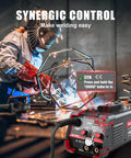 140 Amp MIG Welder Workhorse With Flux Core Gasless MIG MMA Stick Lift TIG 3 In 1 Portable 110V Inverter Synergy IGBT