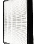 True HEPA Filter Replacement for Breathe Flex 45i Air Purifier with Activated Charcoal, side view with black frame