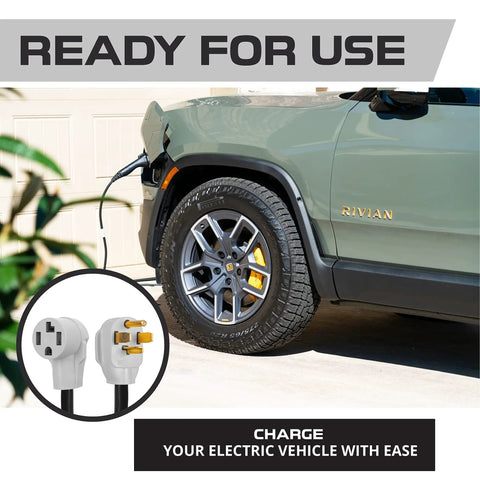 Heavy Duty 30 Amp Extension Cord For EV Charging And RV Campers 15 Ft 10 Gauge 10-30P To 10-30R Black STW Cable Tough Outdoor Use For Welders Generators Appliances And Power Tools