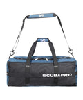 Sport 95 Mesh Dive Bag With Double Duffel Straps And Adjustable Shoulder Strap For Scuba Gear Denim Blue Fabric Top Loading U Shaped Opening Large Cargo Space Inside Pocket And Black Lining