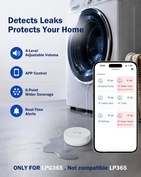 Smart Water Shutoff Valve With Three Leak Sensors And Ultrasonic Detection, WiFi App Enabled Flow Meter, Pressure Plus Flow Monitor, Round The Clock Usage Reports, Three Quarter Inch And One Inch Connections, Ultra Reliable Home Leak Protection on floor with phone app