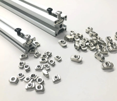 Heavy Duty T Slot Nuts Set For 2020 And 3030 Aluminum Profiles Carbon Steel Hammer Head Fasteners 6 Sizes 150Pcs Kit
