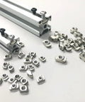 Beefy T Slot Nuts For 2020 Aluminum Profiles Kit 304 Stainless Steel Hammer Head Fasteners 100 Pcs on aluminum profile