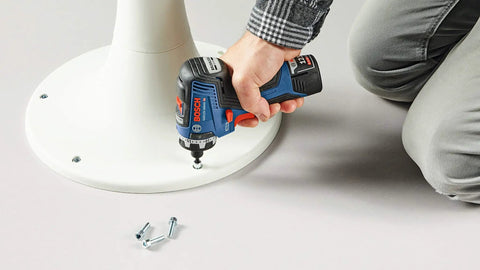 12V Max Brushless 1 Quarter Inch Hex Two Speed Screwdriver Kit with Dual 2.0Ah Batteries assembling furniture
