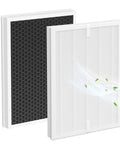 2 Pack A7 And E-400 Replacement Filter Set For Air Purifiers With True HEPA H14 And Activated Carbon, Compatible With ClearAir-A7 And AromaRoom H14 E-400 Models, Easy Install, Odor Reduction, And Peak Clean Air Performance shown