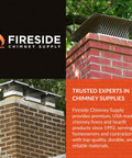 Heavy Duty Smooth Wall Flexible Chimney Liner Insert Kit With Premium Insulation 316 Stainless Steel For Fireplace Flue Vent, installed on brick chimney.